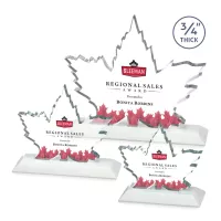 Maple Leaf VividPrint™ Award - White