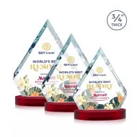 Apex VividPrint™ Award on Alberton Base - Red