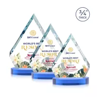 Apex VividPrint™ Award on Alberton base - Sky Blue