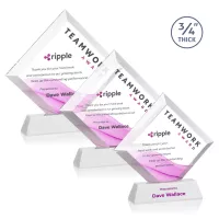 Belaire VividPrint™ Award on Newhaven Base - White
