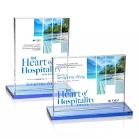 Emperor VividPrint™ Award - Sky Blue (Horiz)