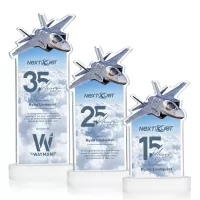 Top Gun VividPrint™ Award on Alberton Base - White