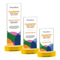 Heathrow VividPrint™ Award on Alberton Base - Gold