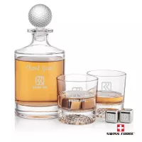 Fairway Decanter Set & Ice Cubes