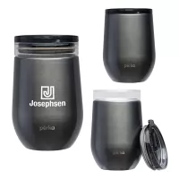 Perka Taylor 12 oz. Double Wall, Stainless Steel Wine Mug