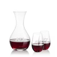 Adelita Carafe & Boston Stemless Wine
