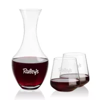Oldham Carafe & Cannes Stemless Wine