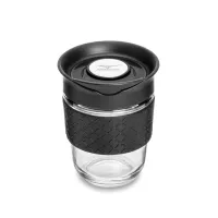 Adana Glass Medium Tumbler w/Silicone Band - 12oz