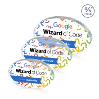 Baldus Oval VividPrint™ Award - Clear
