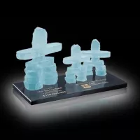 Family of 3 on Marble