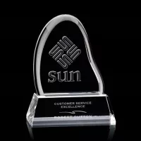 Adelaide Liquid Crystal™ Award on Base - Clear