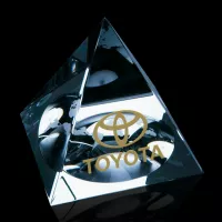 Globe Pyramid Paperweight
