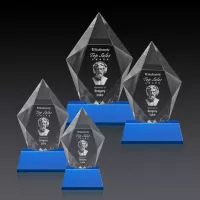 Devron 3D Award on Base - Sky Blue