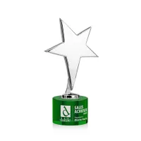 Tuscany Chrome Star on Marvel Base - Green