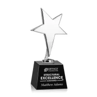 Tuscany Chrome Star on Robson Base - Black