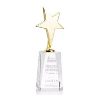 Tuscany Gold Star on Cairns Base - Clear