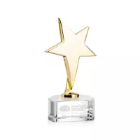 Tuscany Gold Star on Paragon Base - Clear