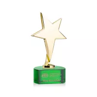 Tuscany Gold Star on Paragon Base - Green