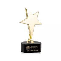 Tuscany Gold Star on Paragon Base - Black