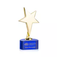 Tuscany Gold Star on Paragon Base - Blue