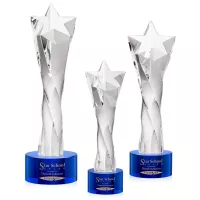 Arlington Star Award on Marvel Base - Blue