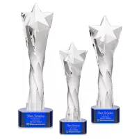 Arlington Star Award on Paragon Base - Blue