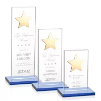 Dallas Star Award - Sky Blue/Gold