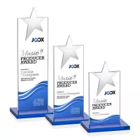 Bryanston Chrome Star VividPrint™ Award - Sky Blue