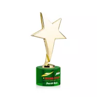 Tuscany Gold Star VividPrint™ Award on Marvel Base - Green