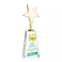 Tuscany Gold Star VividPrint™ Award on Novita Base - Clear
