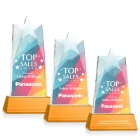 Millington Star VividPrint™ Award on Base - Amber