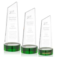 Belmont Tower Award on Stanrich Base - Green