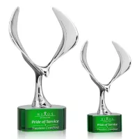 Maverick Eagle Award on Paragon Base - Green