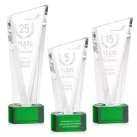 Plymouth Award on Paragon Base - Green