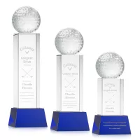 Golf Ball Award on Belcroft Base - Blue