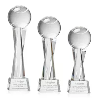 Tennis Ball Award on Grafton Base - Clear