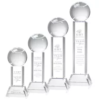 Tennis Ball Award on Stowe Base - Clear