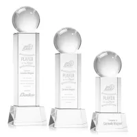 Baseball Award on Belcroft Base - Clear