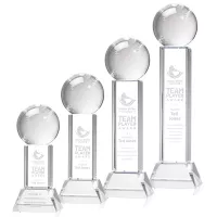 Baseball Award on Stowe Base - Clear
