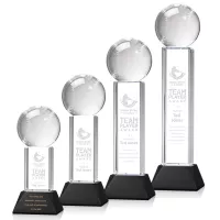 Baseball Award on Stowe Base - Black