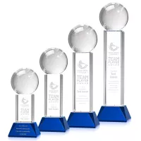 Baseball Award on Stowe Base - Blue