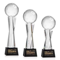 Pickleball Award on Grafton Base - Black