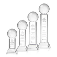 Pickleball Award on Stowe Base - Clear