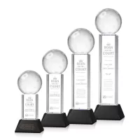 Pickleball Award on Stowe Base - Black
