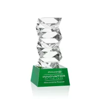 Callucci Award on Robson Base - Green