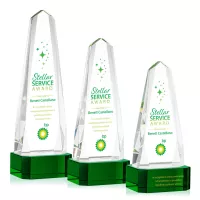 Geneva VividPrint™ Award on Base - Green
