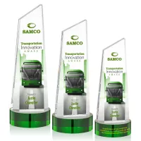 Belmont Tower VividPrint™ Award on Stanrich - Green