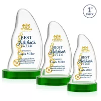 Beauford VividPrint™ Award on Base - Green