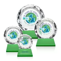 Seville VividPrint™ Award on Entwhistle Base - Green