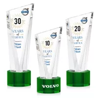 Plymouth VividPrint™ Award on Marvel Base - Green